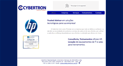 Desktop Screenshot of cybertron.com.br