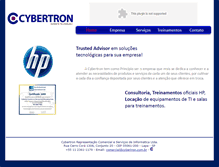 Tablet Screenshot of cybertron.com.br